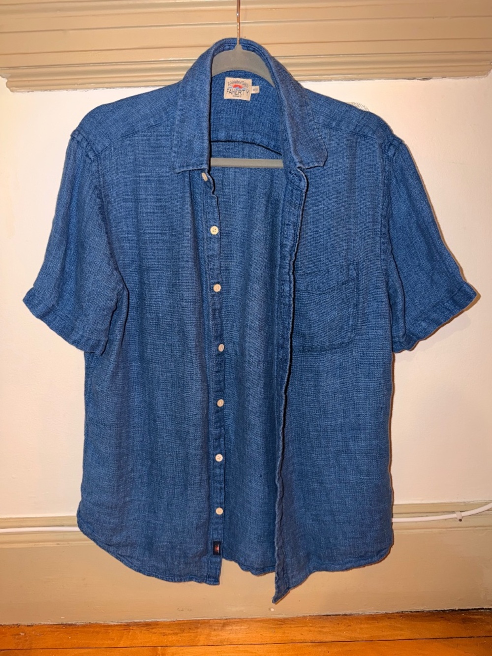 Faherty Brand Short-Sleeve Palma Linen Shirt
